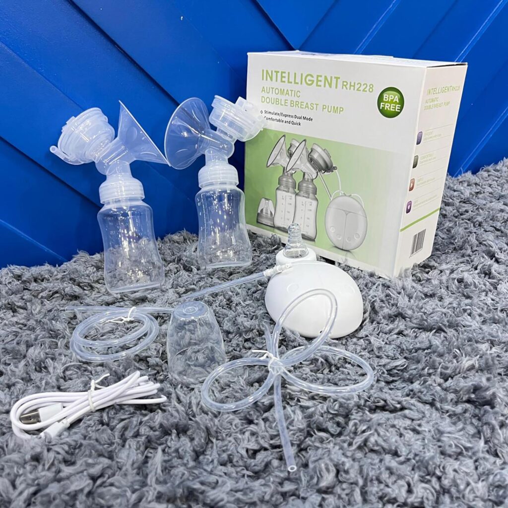 Double electric breast pump