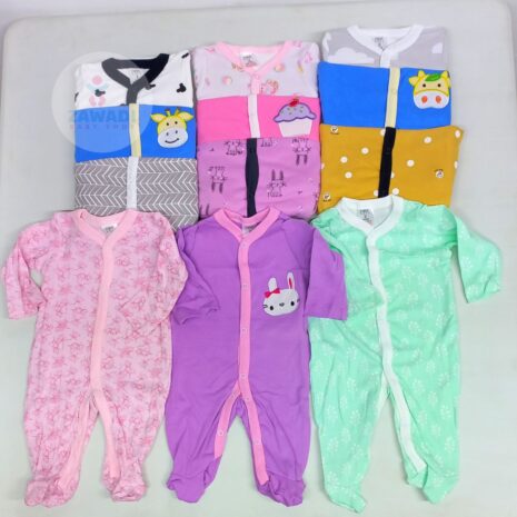 3- piece Cotton Rompers