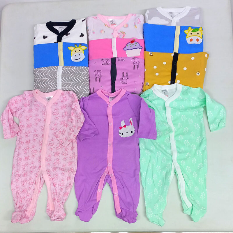 3- piece Cotton Rompers