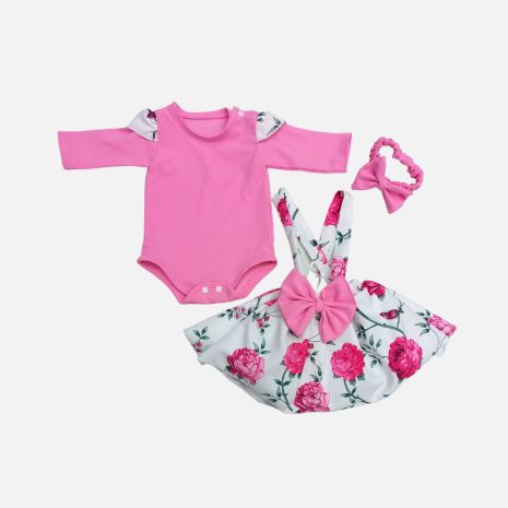 pink floral suspender dress (2)