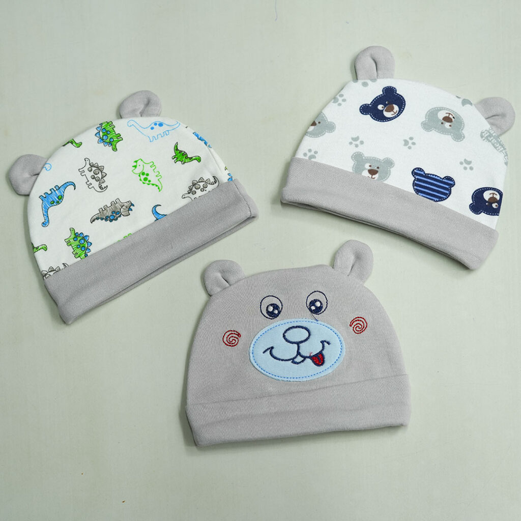 3-Piece Cotton Hats