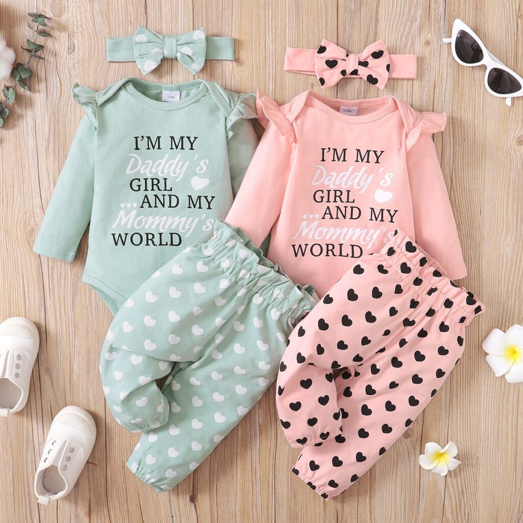 Baby Girl Cotton 3 Piece Set