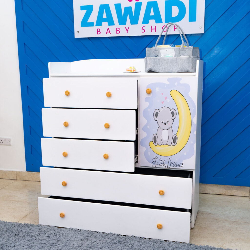 4 by 4 chest of drawers - MDF