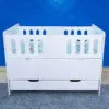 2.5 By 4 Ft Baby Cot With Mattress