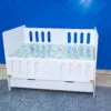 2.5 By 4 Ft Baby Cot With Mattress