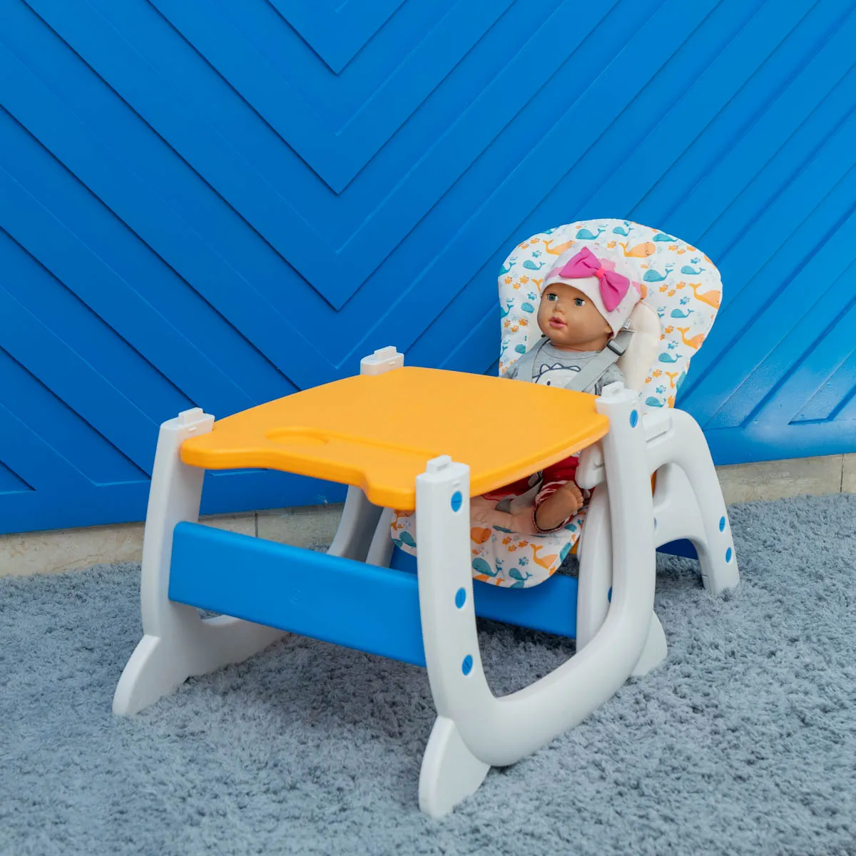 3 In 1 High Feeding Chair 8 3-In-1 Baby High Feeding Chair