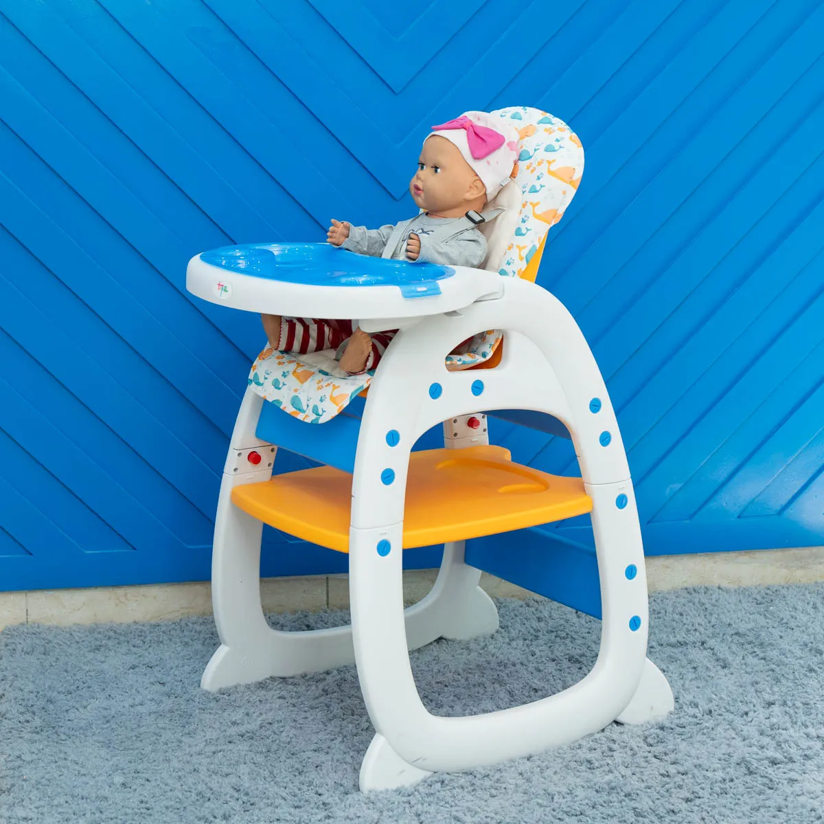 3 In 1 High Feeding Chair 7 3-In-1 Baby High Feeding Chair