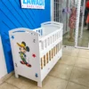 Premium Baby Cot With Mattress 2 Full Nursery Setup Featuring The White Wooden Baby Cot With Mattress At Zawadi Baby Shop.