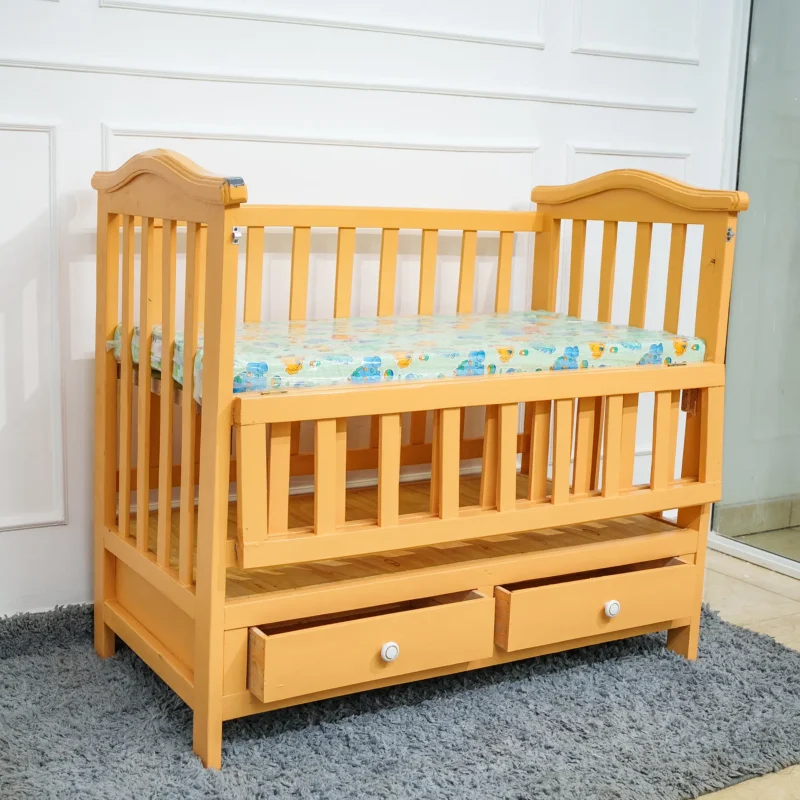 Nursery Ideas: How To Set Up A Safe, Calm Baby Room 1 Wooden Baby Cot With Mattress &Amp; Storage Drawers