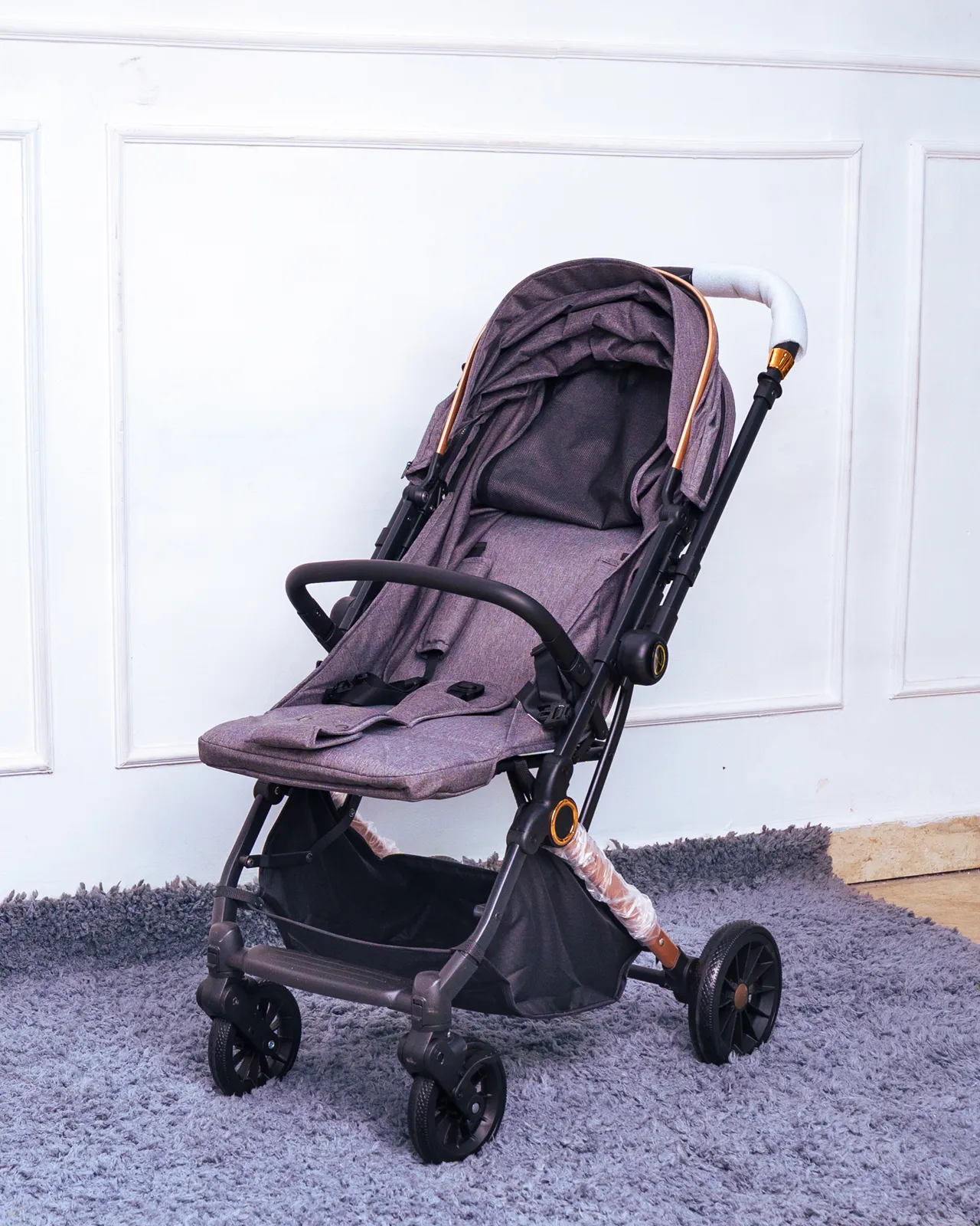 Foldable Baby Stroller For Travel 5 Premium Foldable Baby Stroller For Travel, Shown Fully Assembled And Upright.