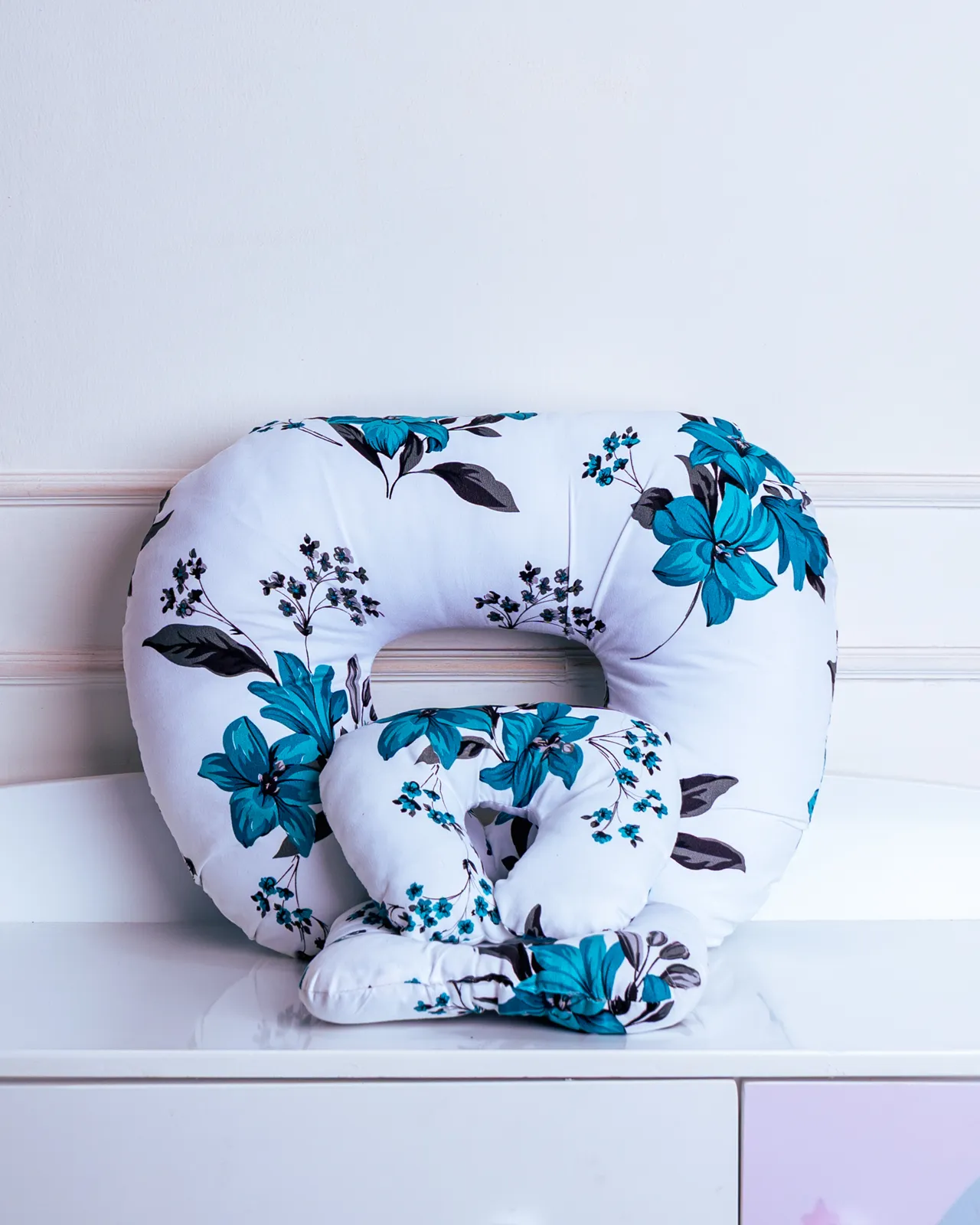 3 In 1 Nursing Pillow 3 Assembled Floral Best Baby Support Pillow For Sitting Position.