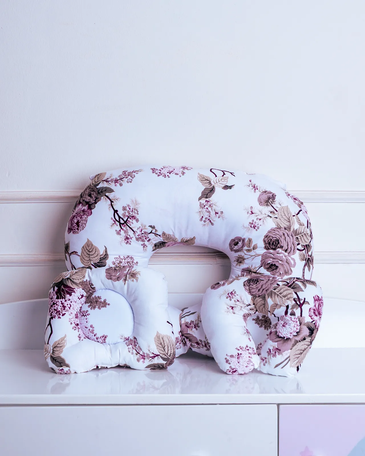 3 In 1 Nursing Pillow 5 Separate Pieces Of The Floral Baby Support Pillow Set Available At Zawadi Baby Shop Nairobi.