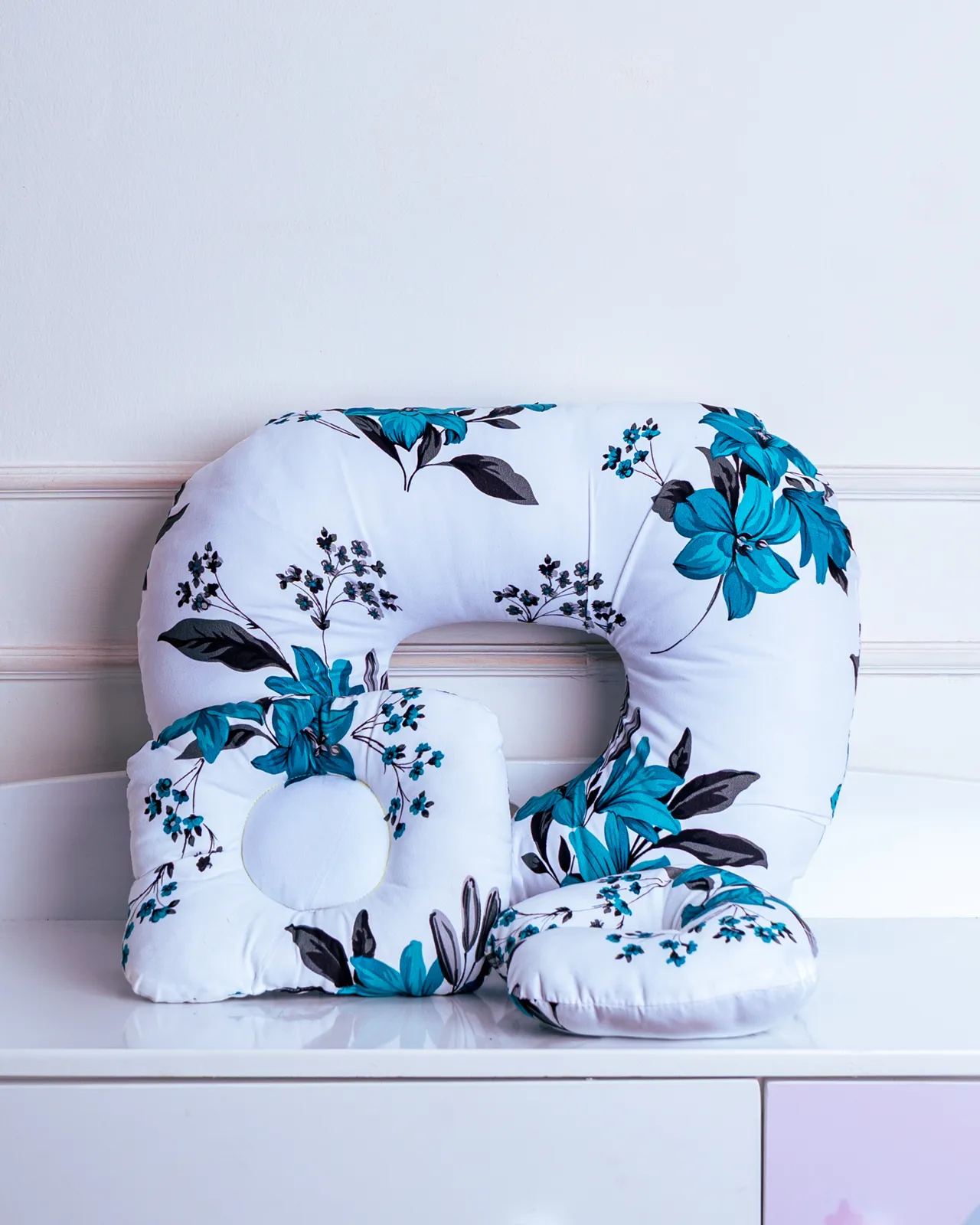 3 In 1 Nursing Pillow 1 Separate Pieces Of The Floral Baby Support Pillow Set Available At Zawadi Baby Shop Nairobi.
