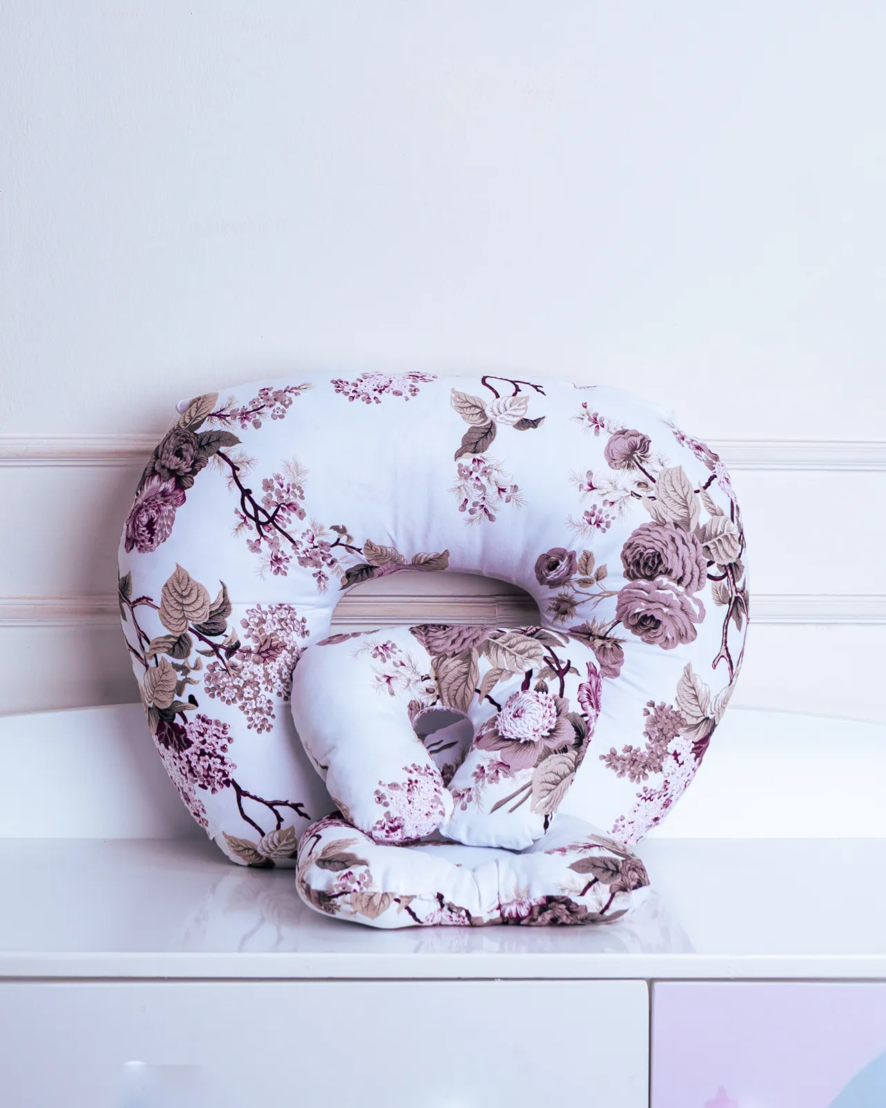 3 In 1 Nursing Pillow 9 Assembled Floral Best Baby Support Pillow For Sitting Position.