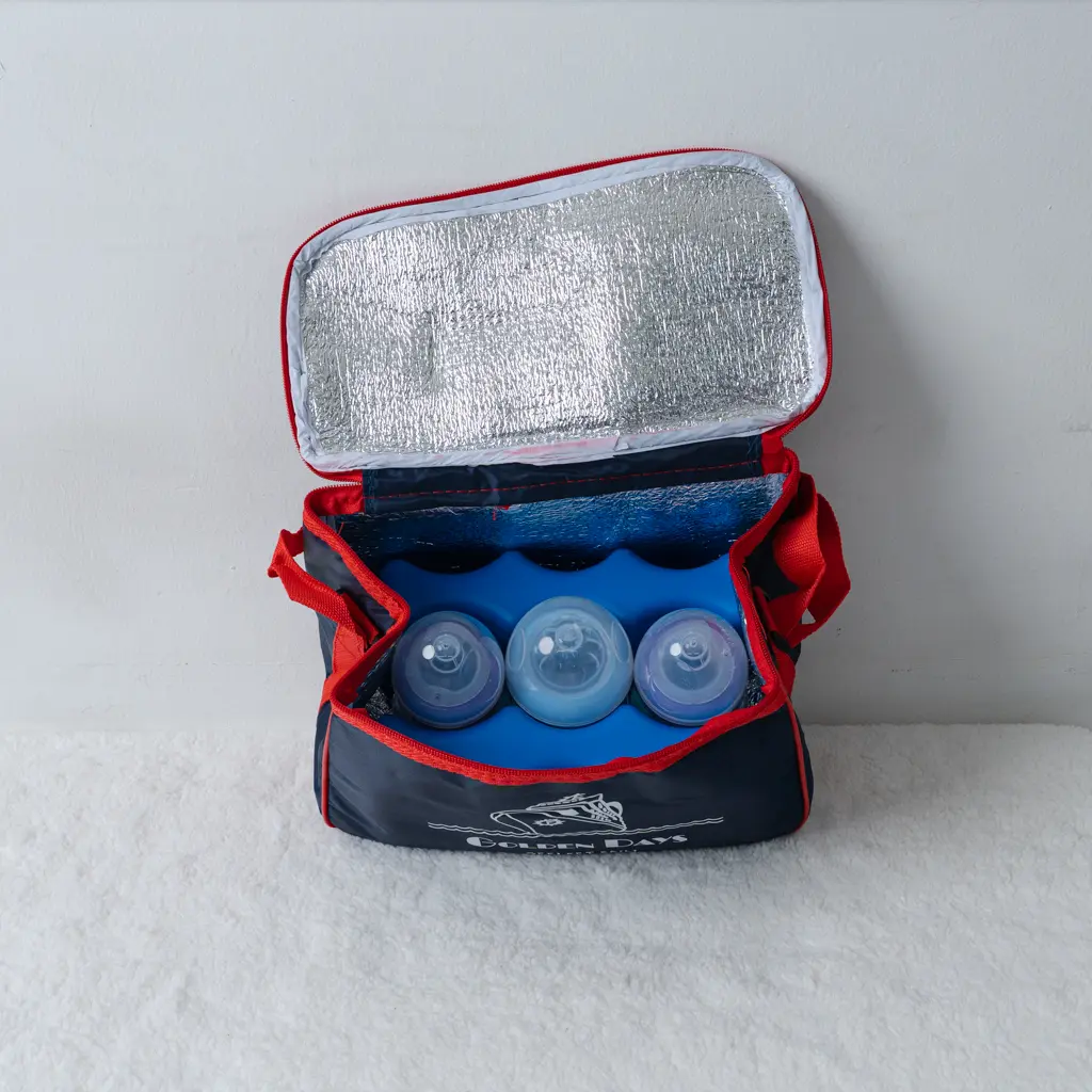 Cooler Bag With Ice Packs 5 Insulated Navy Breast Milk Cooler Bag With Contoured Blue Ice Packs At Zawadi Baby Shop Nairobi.