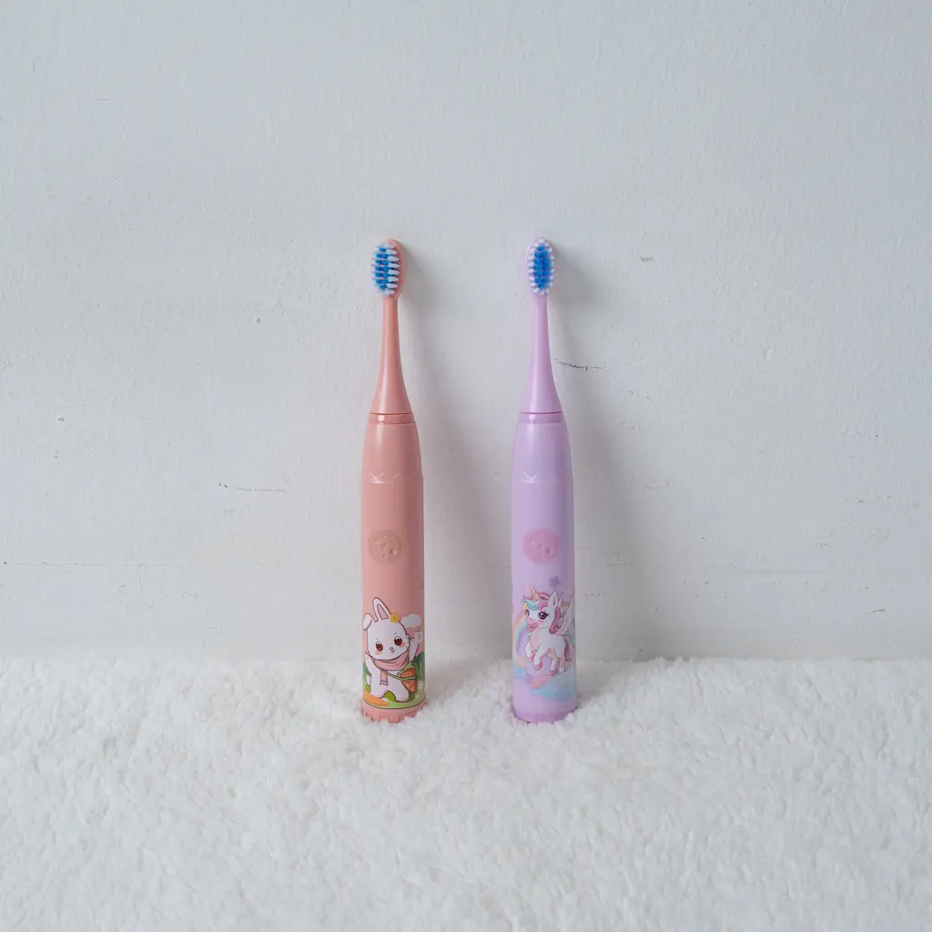 Kids sonic electric toothbrush with cartoon character design at Zawadi Baby Shop Nairobi.