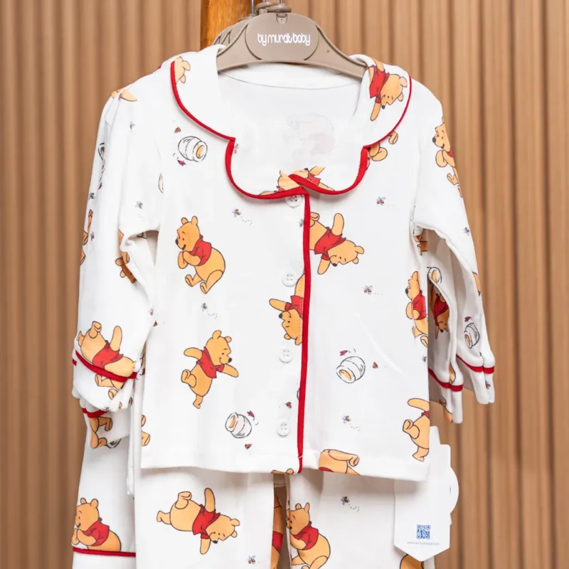 Baby Pyjamas With Bear Print, 9 To 24 Months 2 Baby Pyjamas With Bear Print, 9 To 24 Months