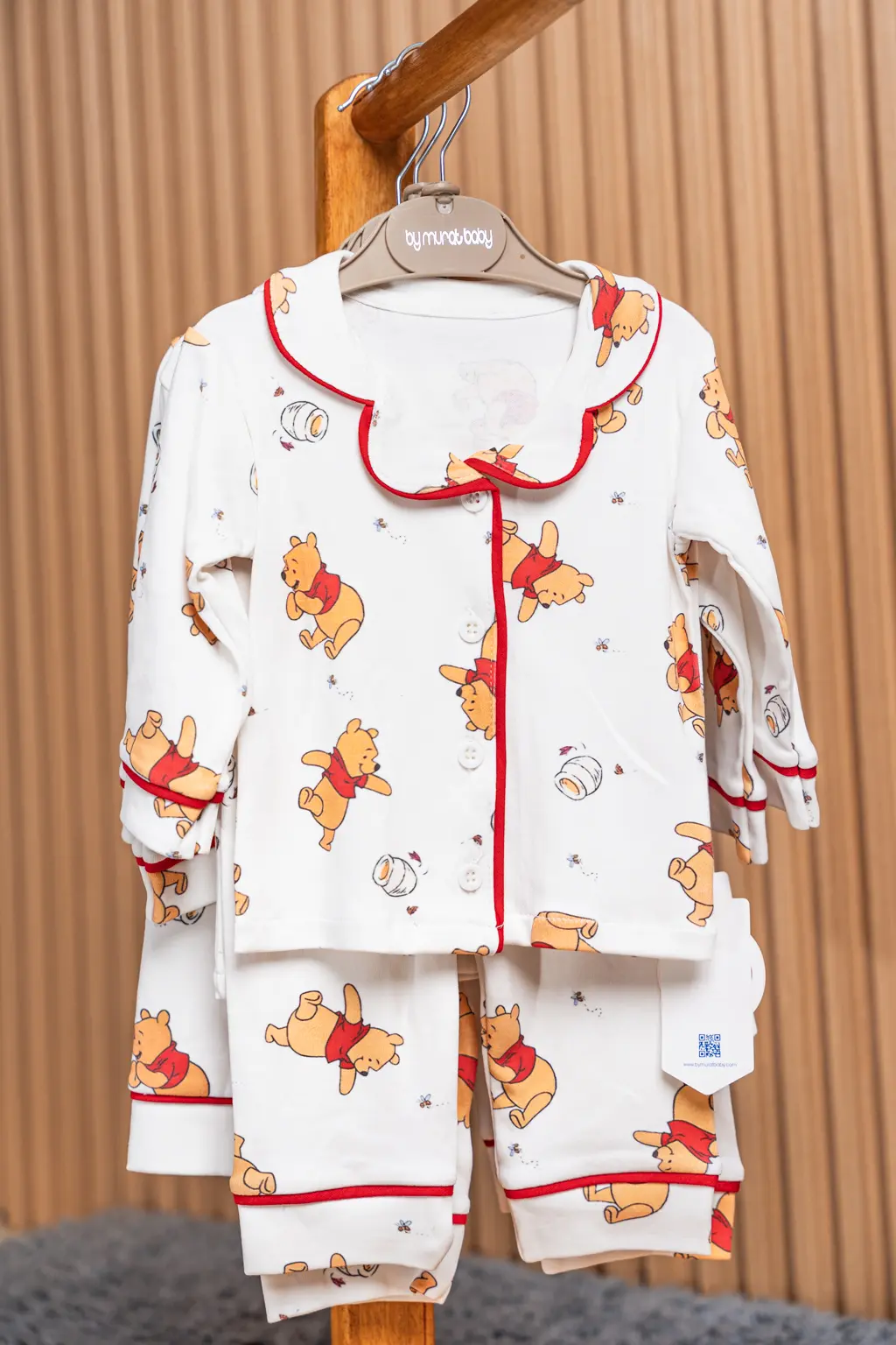 Baby Pyjamas With Bear Print, 9 To 24 Months 2 Baby Pyjama Set With Button Front Top And Trousers (Photo 2) At Zawadi Baby Shop Nairobi.